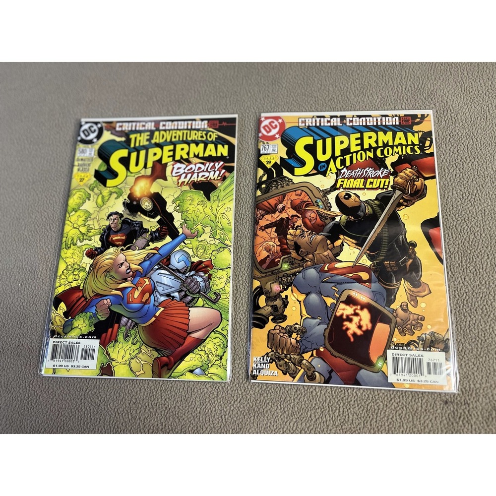 DC Comics Superman Action Comics 767‎ and Adventures of Superman 580 Comic Books